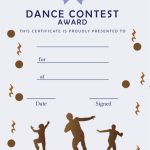 Free Dance Contest Award Certificate Template (Male) | Trophycentral With Dance Certificate Template