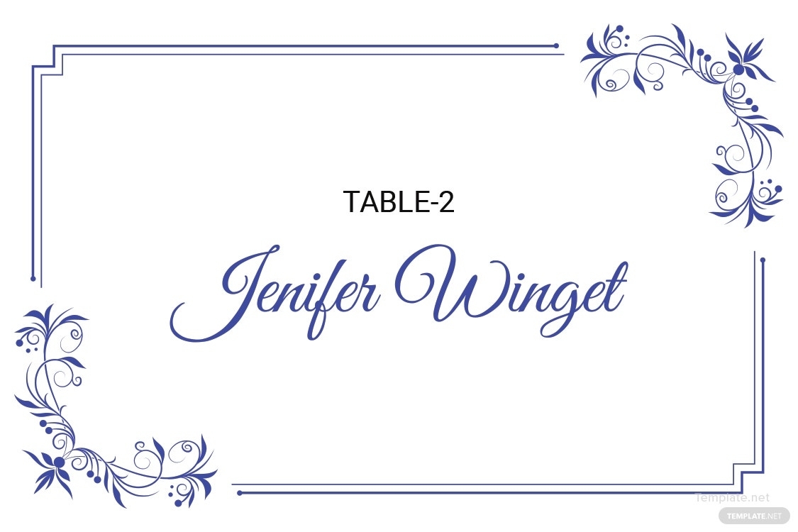 Free Delicate Lace Place Wedding Place Card Template In Adobe Photoshop Throughout Table Name Cards Template Free