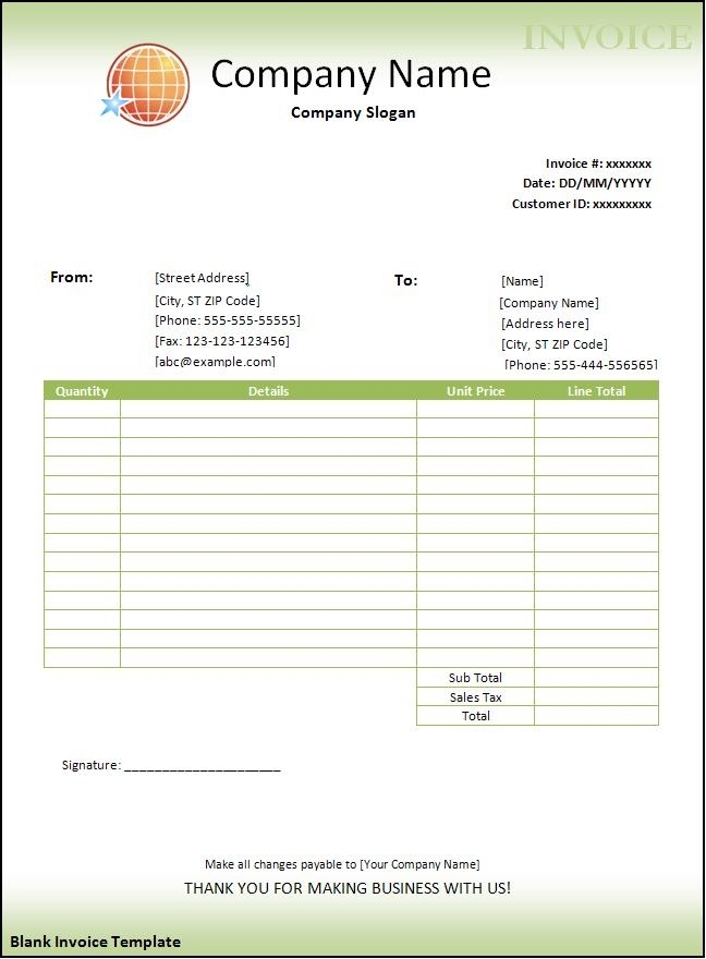 Free Download Invoice Template Microsoft Word | Apcc2017 Within Microsoft Office Word Invoice Template