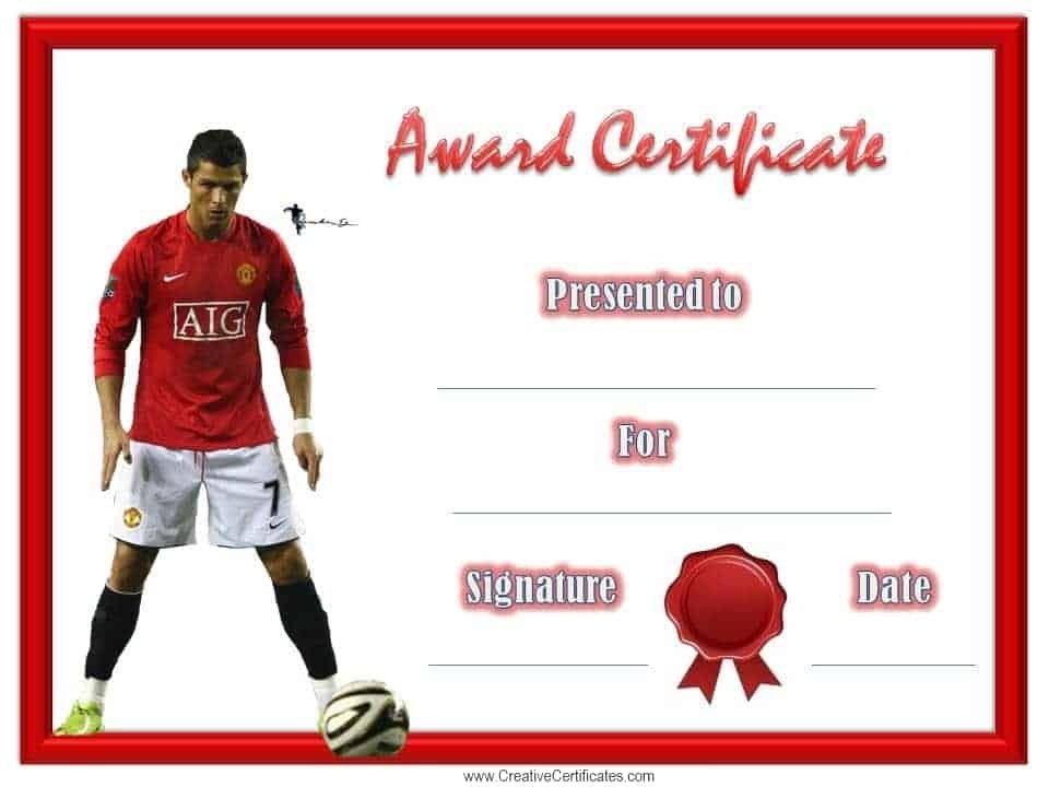 Free Editable Soccer Certificates - Customize Online - Instant Download Intended For Football Certificate Template