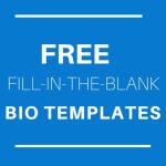 Free Fill In The Blank Bio Templates For Writing A Personal Or Within Free Bio Template Fill In Blank