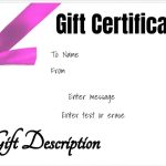 Free Gift Certificate Template | 50+ Designs | Customize Online And Print Intended For Donation Cards Template
