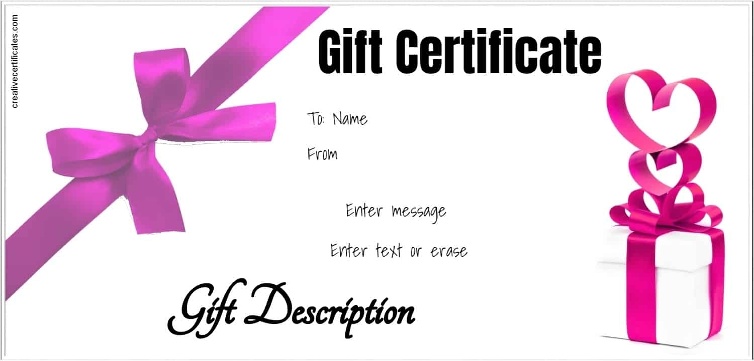 Free Gift Certificate Template | 50+ Designs | Customize Online And Print Intended For Donation Cards Template