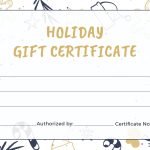Free Holiday Gift Certificate Template In Adobe Illustrator, Microsoft Pertaining To Christmas Gift Certificate Template Free Download