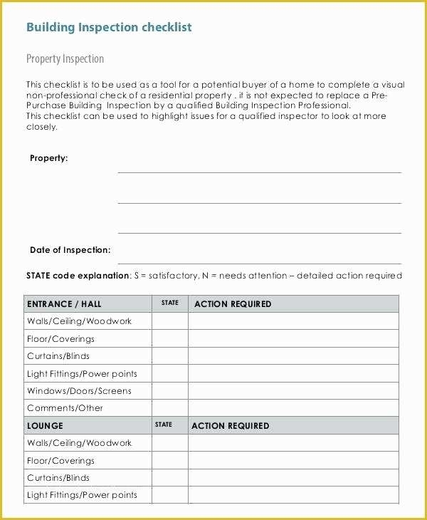 Free Home Inspection Report Template Word Of Building Checklist Throughout Home Inspection Report Template Free