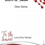 Free Letter To Santa Template | Customize Online Then Print Pertaining To Blank Letter From Santa Template