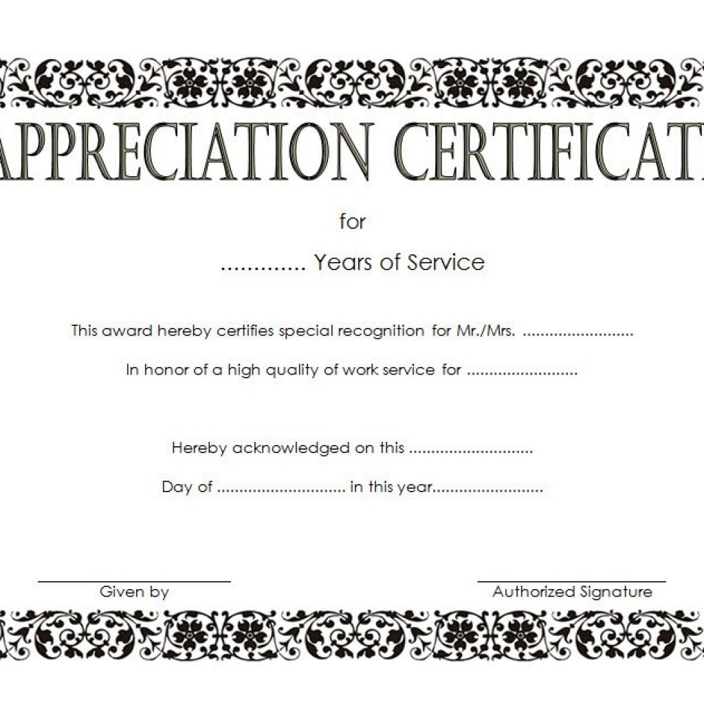 Free Long Service Award Certificate Templates: 7+ Best Ideas intended for Long Service Certificate Template Sample