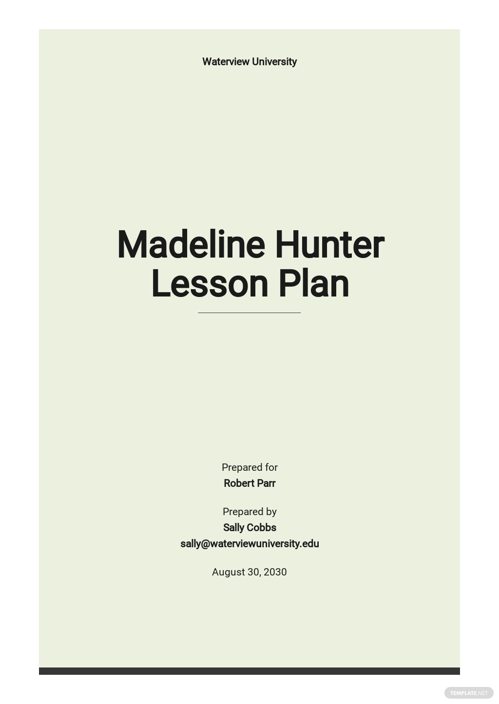 Free Madeline Hunter Lesson Plan Templates, 5+ Download In Pdf, Word With Madeline Hunter Lesson Plan Blank Template