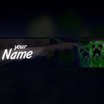 Free Minecraft Creeper Youtube Banner Template | 5Ergiveaways Intended For Minecraft Server Banner Template