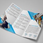 Free Modern Blue Tri Fold Brochure Template Psd – Titanui Throughout Brochure 3 Fold Template Psd