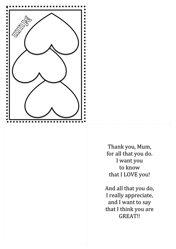 Free Mother'S Day Card Printable Templates In Mothers Day Card Templates