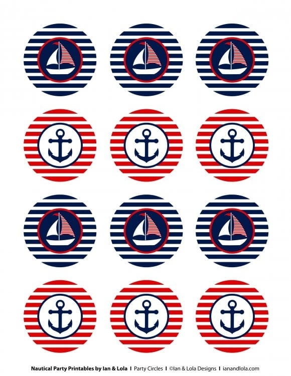 Free Nautical Party Printables From Ian & Lola Designs | Catch My Party For Nautical Banner Template