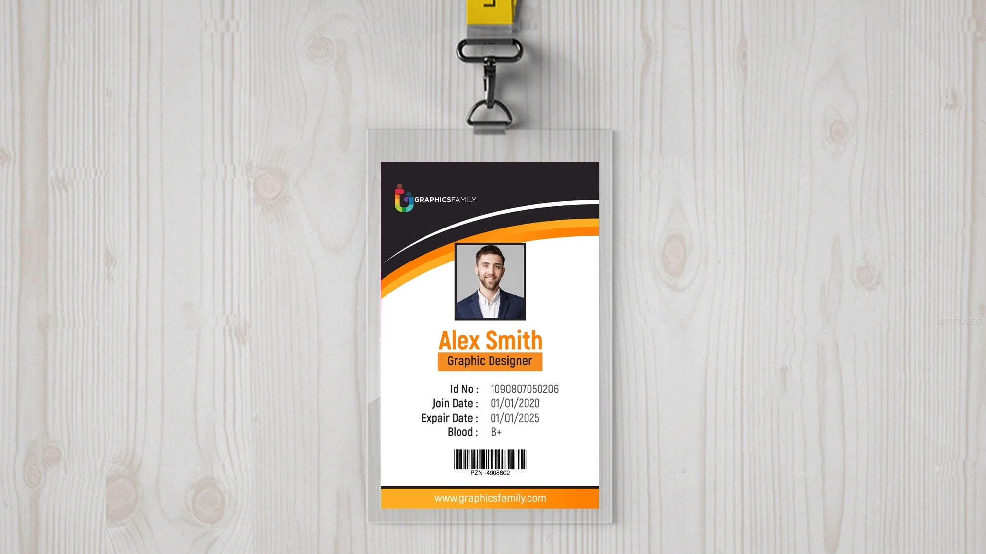 Free Online Id Card Design Template Psd – Graphicsfamily Regarding Id Card Design Template Psd Free Download