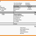 Free Pay Stub Template | Qualads Intended For Blank Pay Stub Template Word