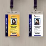 Free Photoshop Employee Vertical Id Card Design – Graphicsfamily Throughout Template For Id Card Free Download