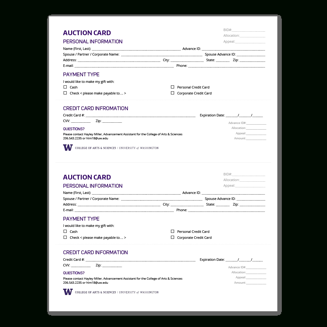 Free Pledge Card Template Throughout Free Pledge Card Template