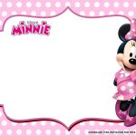 (Free Printable) - Adorable Minnie Mouse Baby Shower Invitation regarding Minnie Mouse Card Templates