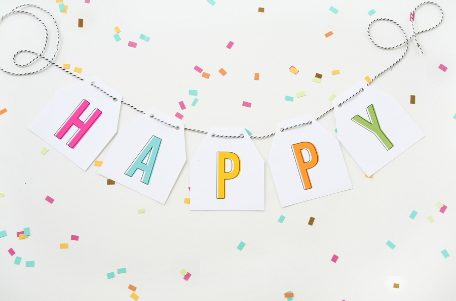 Free Printable Birthday Banner Within Free Printable Happy Birthday Banner Templates