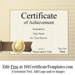 Free Printable Certificate Of Achievement | Customize Online for Certificate Of Attainment Template