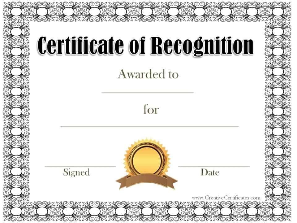 Free Printable Certificate Of Appreciation ~ Sample Certificate Intended For Certificate Of Appearance Template