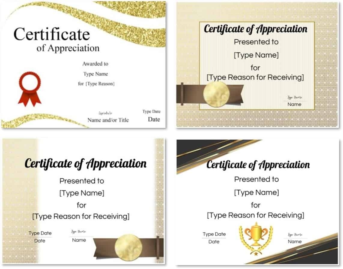 Free Printable Certificate Of Appreciation Template | Customize Online With Regard To Anniversary Certificate Template Free