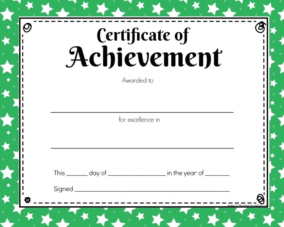 Free Printable Certificates For Kids For Free Kids Certificate Templates