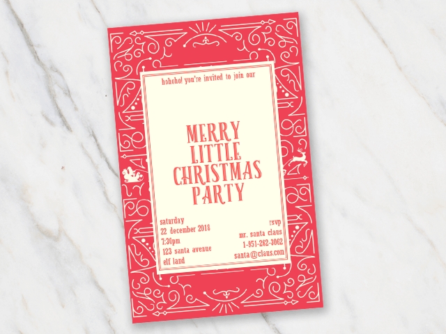Free Printable Christmas Invitation Templates In Word! In Free Christmas Invitation Templates For Word