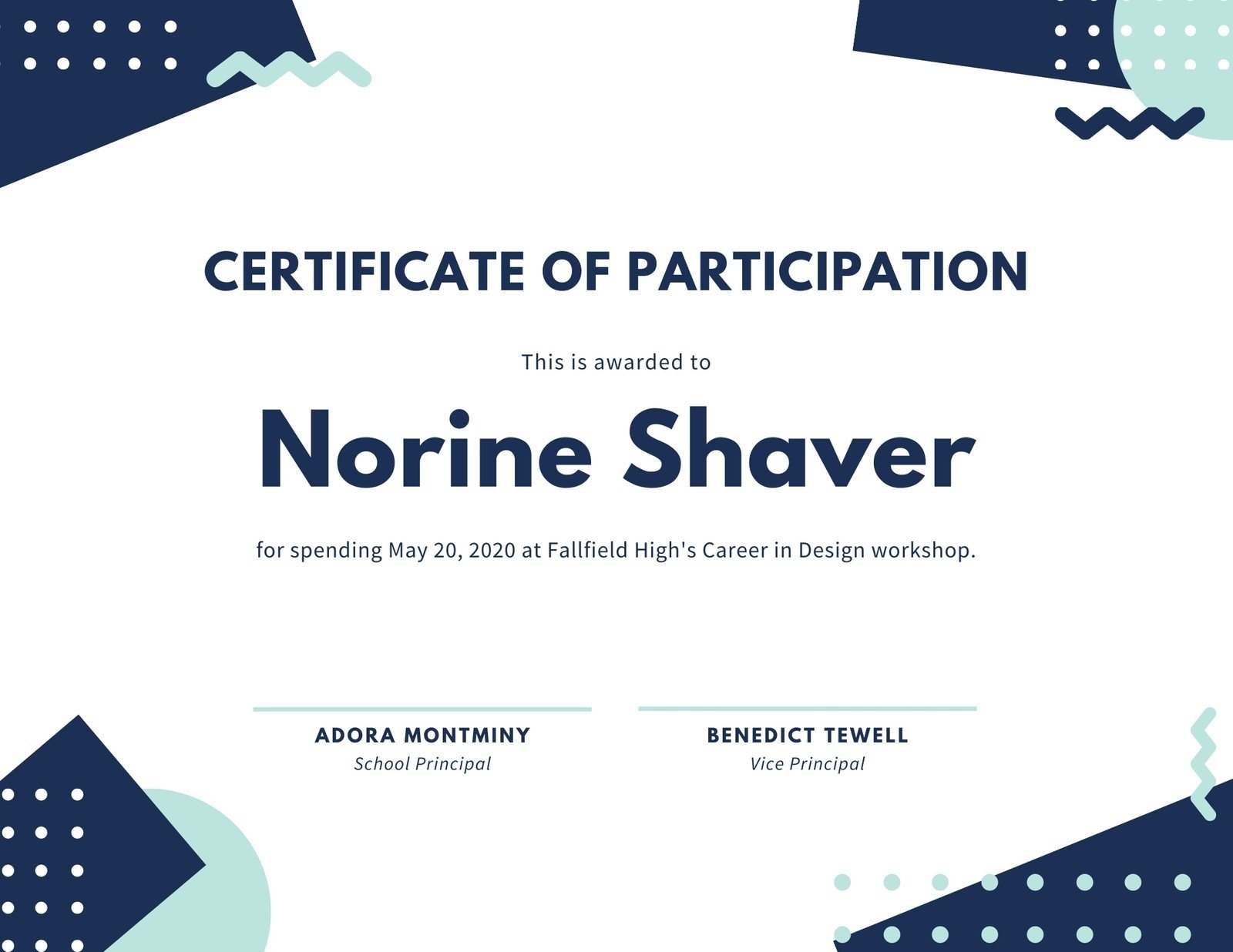 Free, Printable Custom Participation Certificate Templates | Canva For Certificate Of Participation In Workshop Template