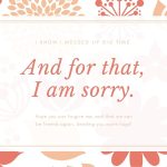 Free Printable, Customizable Apology Card Templates | Canva Within Sorry Card Template