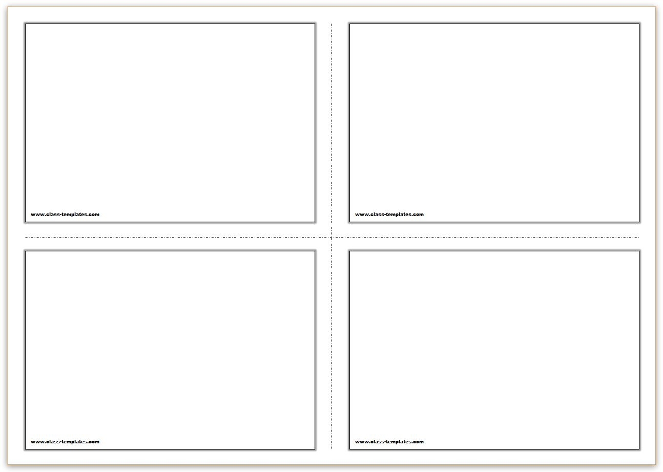 Free Printable Flash Cards Template In Free Printable Blank Greeting Card Templates