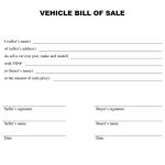 Free Printable Free Car Bill Of Sale Template Form (Generic) With Regard To Vehicle Bill Of Sale Template Word