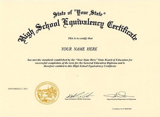 Free Printable Ged Certificate | Updated On August 2022 With Ged Certificate Template Download