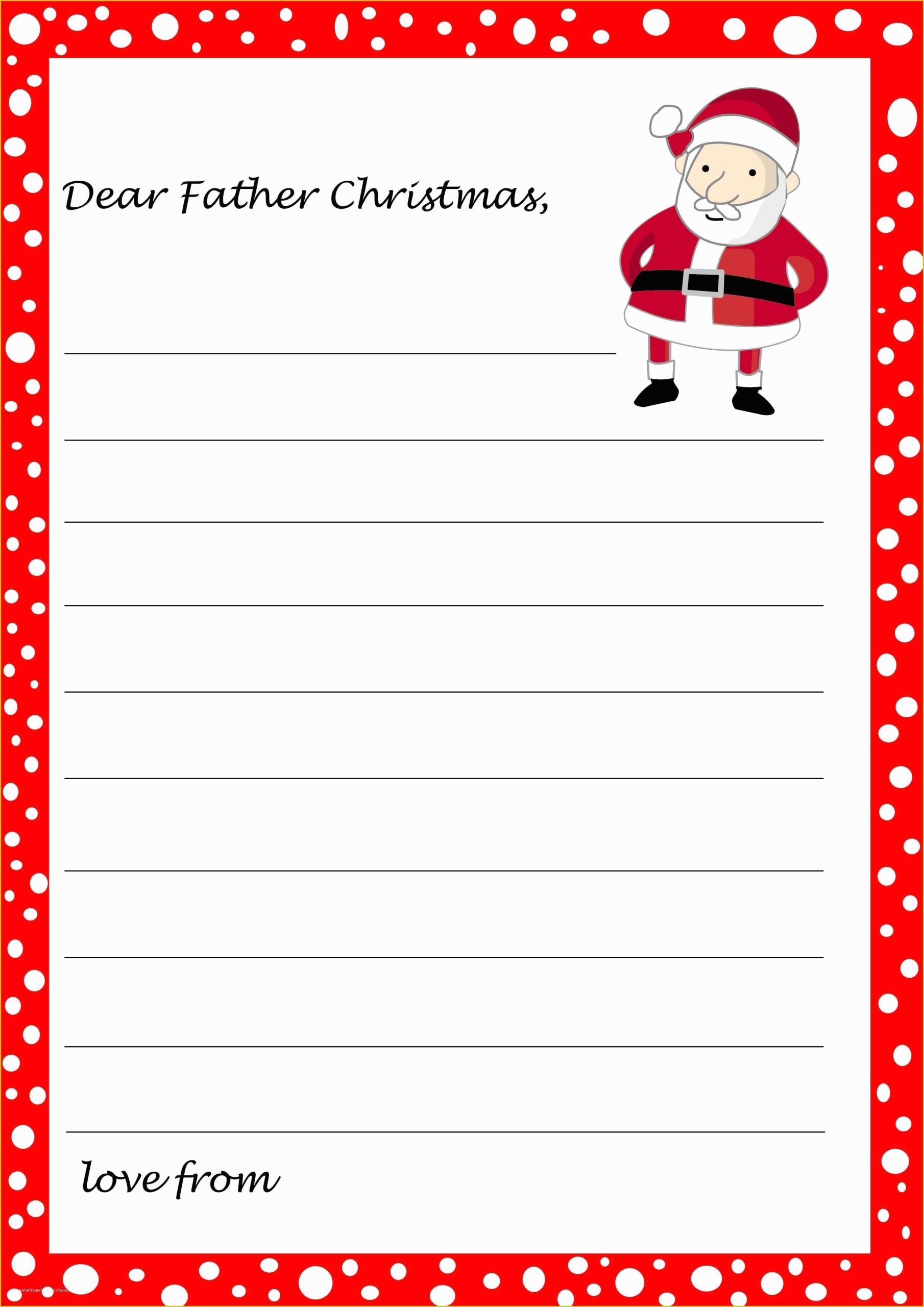 Free Printable Letter From Santa Word Template Of Free Printable Letter pertaining to Santa Letter Template Word