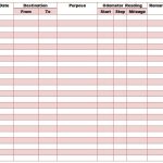 Free Printable Mileage Log Template (Excel, Word) – Excel Tmp With Regard To Mileage Report Template