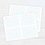 Free Printable Printable Index Card Template / 11 Customize Our Free In 4X6 Note Card Template