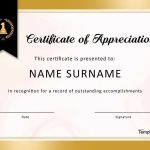 Free Printable Volunteer Certificates Of Appreciation – Free Printable For Free Certificate Of Appreciation Template Downloads