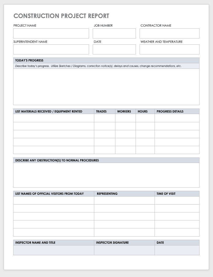 Free Project Report Templates Smartsheet With Regard To Simple Project Report Template