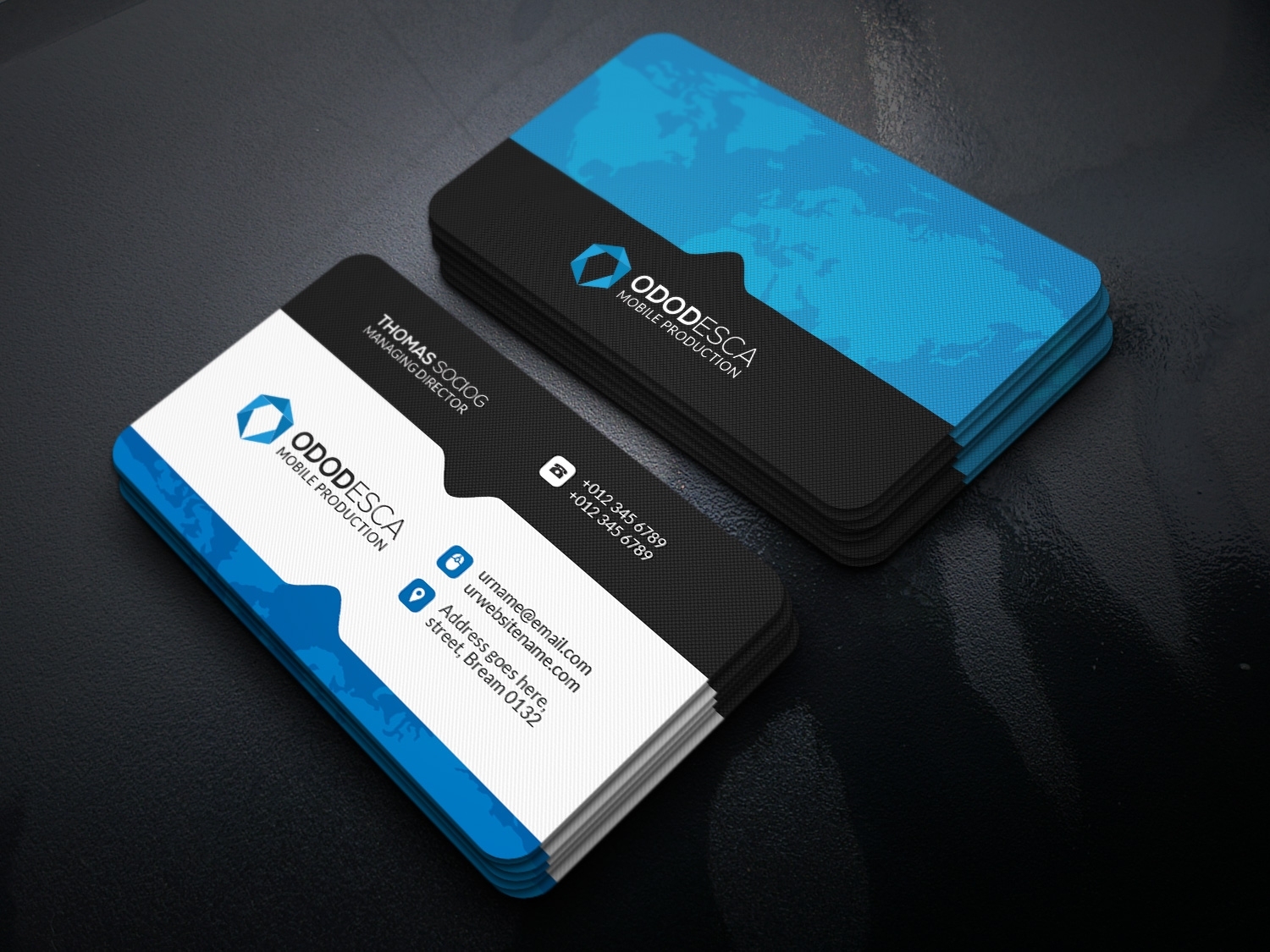Free Psd Business Card Templates And Mockup With Smart Objects | Best Within Templates For Visiting Cards Free Downloads