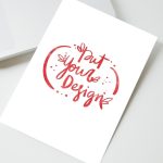 Free Psd | Greeting Cards Template Design with regard to Greeting Card Layout Templates