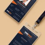 Free Psd : Vertical Company Identity Card Template Psd On Behance in Template Name Card Psd