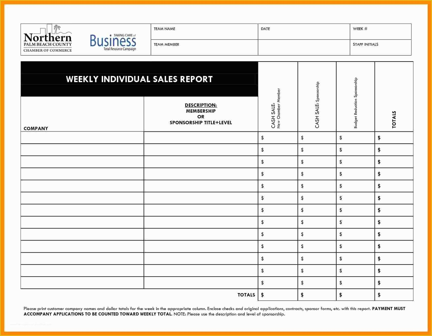 Free Restaurant Daily Sales Report Template Excel Of 33 Weekly Activity pertaining to Free Daily Sales Report Excel Template
