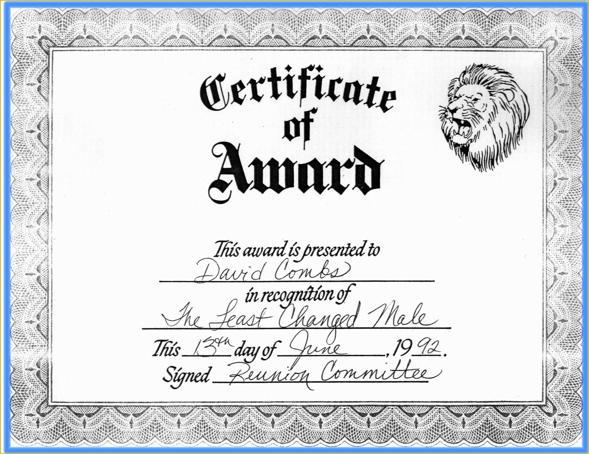 Free School Award Certificate Templates Of 9 Best Of School Award with regard to Update Certificates That Use Certificate Templates