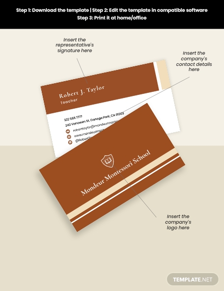 Free School Teacher Business Card Template – Word, Apple Pages, Psd With Regard To Business Cards For Teachers Templates Free