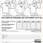 Free Shirt Order Form Template Of Free Templates Custom T Shirt Order for Blank T Shirt Order Form Template