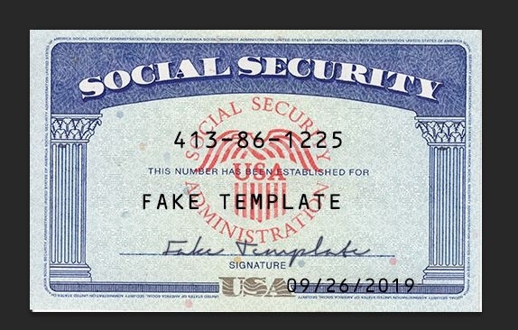 Free Social Security Card Template Photoshop - Printable Templates For Social Security Card Template Free