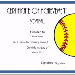 Free Softball Certificate Templates – Customize Online Pertaining To Softball Certificate Templates Free
