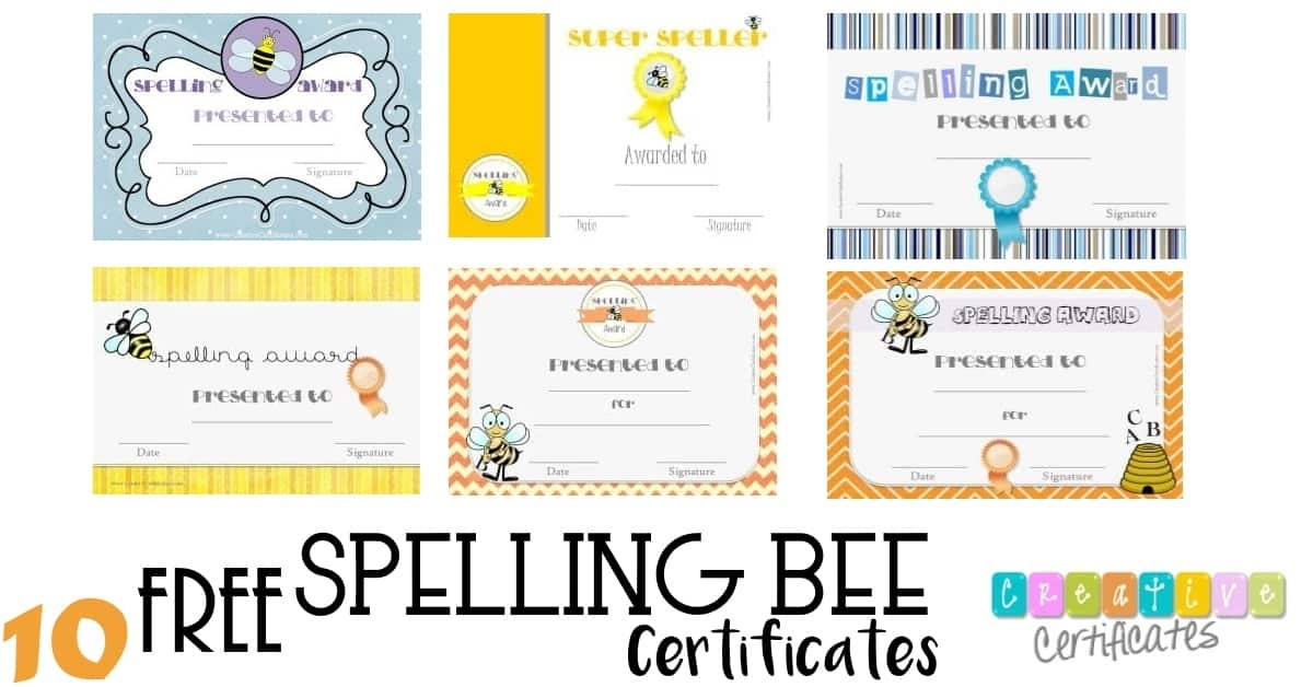 Free Spelling Bee Certificate Templates – Customize Online Inside Spelling Bee Award Certificate Template