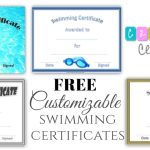 Free Swimming Certificate Templates | Customize Online With Regard To Swimming Certificate Templates Free