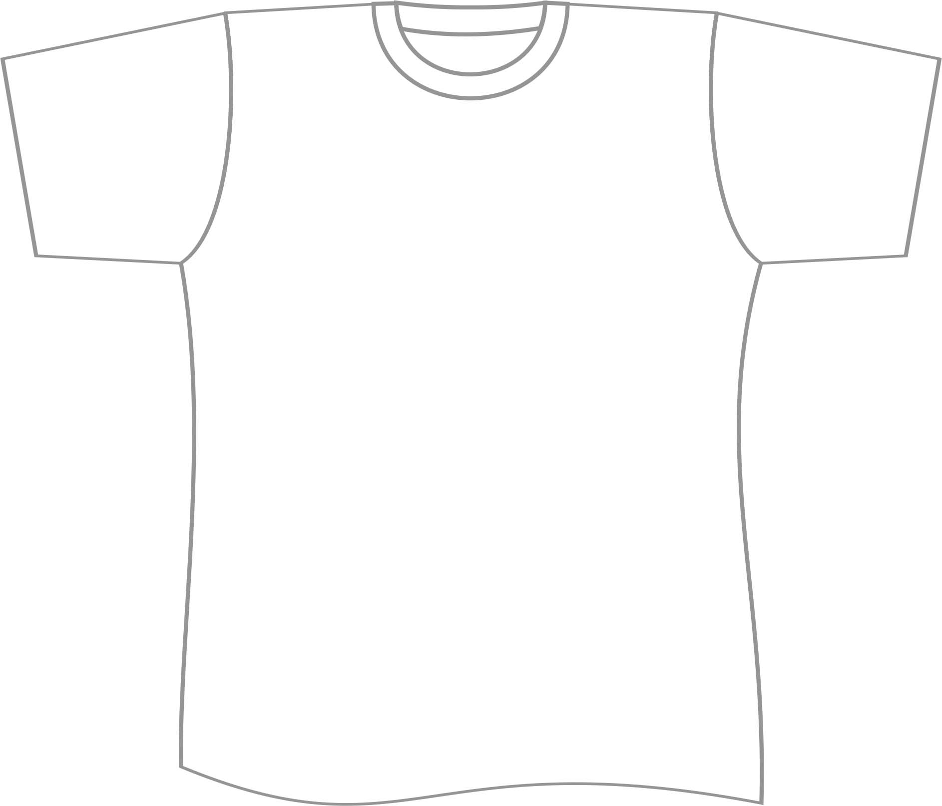 Free T Shirt Template Printable, Download Free T Shirt Template Pertaining To Blank T Shirt Outline Template