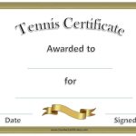Free Tennis Certificate Templates | Customizable & Printable In Tennis Certificate Template Free